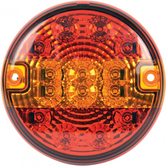 Carpoint led achterlicht – 12 24 volt - 3 functies - remlicht, richtingaanwijzer achterlicht – schroefbevestiging voor gemonteerde aansluitdraden - diameter 140mm
