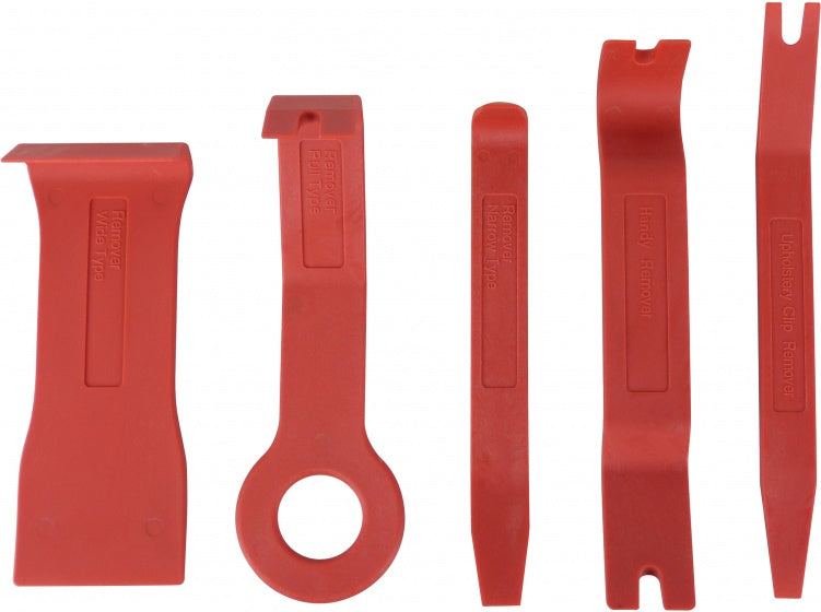 demontageset voor interieur en exterieur 5-delig rood