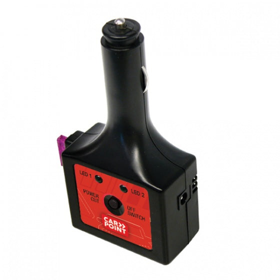 Carpoint computer memory saver – slaat info van de elektronica op – te gebruiken bij ontkoppelen accu – werkt op 9 volt batterij (exclusief)