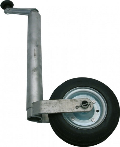 Carpoint neuswiel 48 mm – draagvermogen 150 kg – massief rubber wiel – voor aanhanger caravan