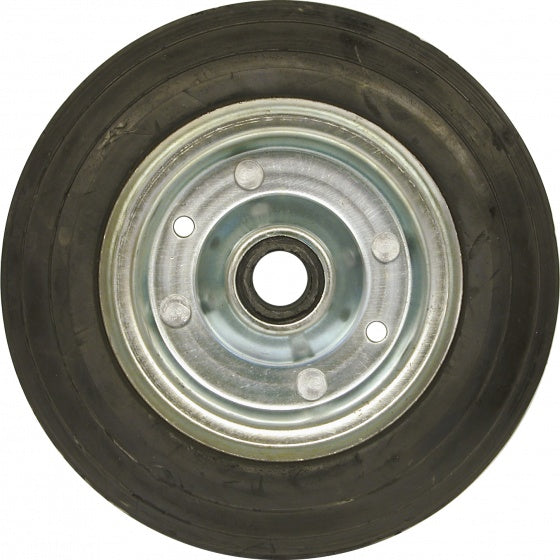 Carpoint reservewiel voor neuswiel (ean 8711293053773) - metalen velg en massief rubberen wiel - wiel 200x50mm - draagvermogen van 150kg