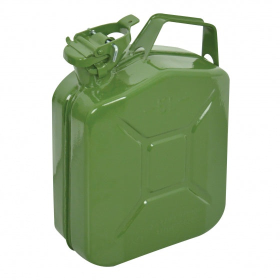 Carpoint benzinekan 5 liter metaal – stalen jerrycan – un gekeurd – groen
