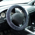 Carpoint stuurhoes auto - schapenvacht antraciet - voor sturen met een diameter van 37-39 cm