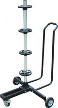 verrijdbare velgenboom met hoes t/m 18 inch 265 mm zwart