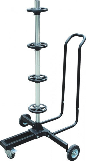 verrijdbare velgenboom met hoes t/m 18 inch 265 mm zwart