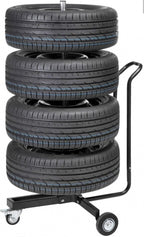verrijdbare velgenboom met hoes t/m 18 inch 265 mm zwart