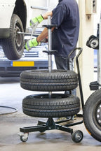 verrijdbare velgenboom met hoes t/m 18 inch 265 mm zwart