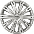 Carpoint Wieldoppen Giga 15 inch zilver set van 4