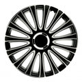 wieldoppen Le Mans Pro 14 inch ABS zwart/zilver set van 4