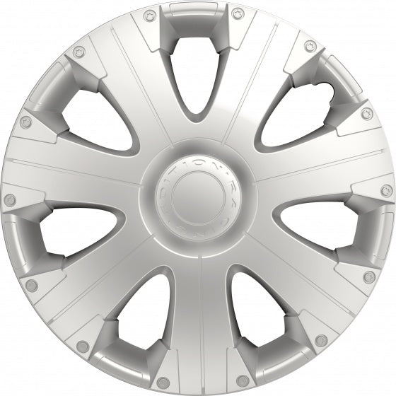 Carpoint wieldoppen racing 13 inch abs zilver set van 4