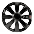 Carpoint autostyle wieldoppen 15 inch rs-t zwart - abs