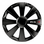 Carpoint autostyle wieldoppen 15 inch rs-t zwart - abs