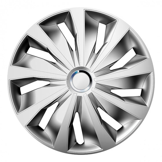 Gorecki wieldoppenset grip pro 14 inch - zilver - 4 stuks