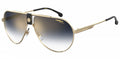zonnebril 1033/S cat. 3 piloot staal goud/grijs