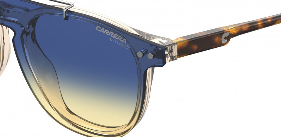 zonnebril 2024T/C unisex cat. 3 bruin/blauw