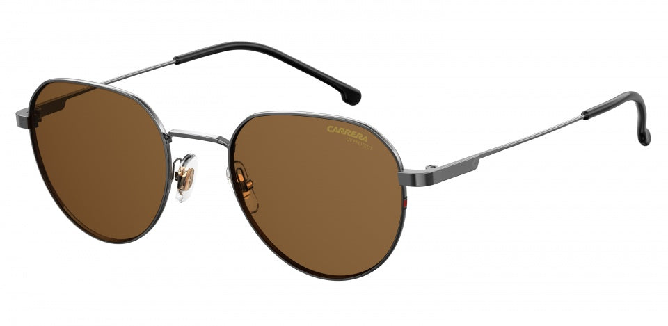 zonnebril 2015T/S unisex zilvergrijs met bruine lens