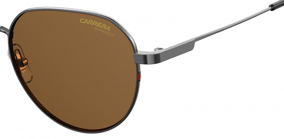 zonnebril 2015T/S unisex zilvergrijs met bruine lens