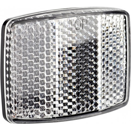 Cateye rr-180-bt voorreflector wit zonder beugel bevest. materiaal