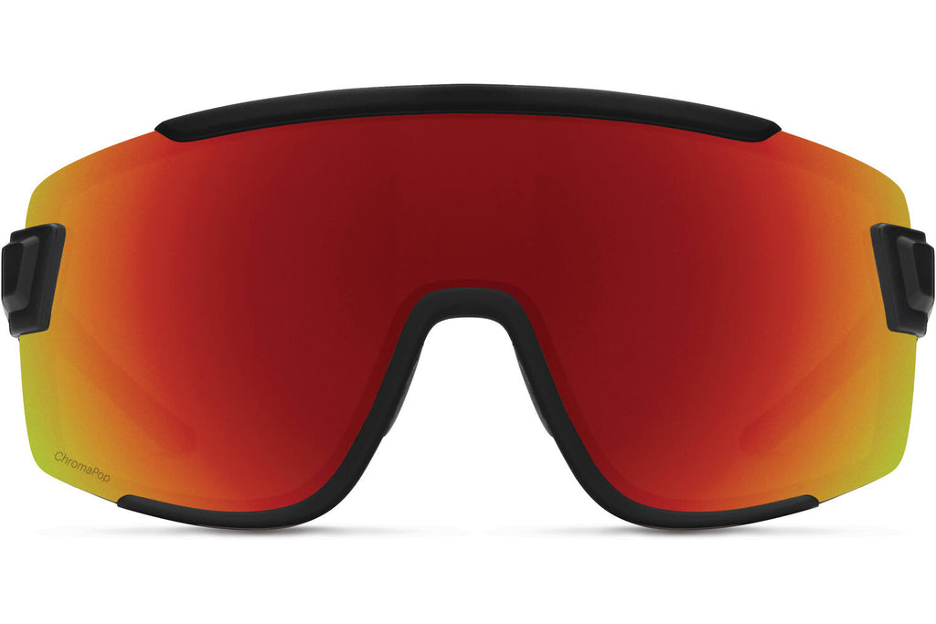 Smith Wildcat bril matte black chromapop red mirror
