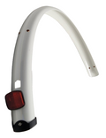 Sks Achterspatbord 28 inch kunststof 50 mm glans wit