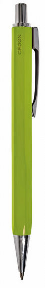balpen 14 cm aluminium groen/zilver