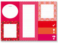 memoblokset meisjes 18,5 x 13 cm papier/karton rood
