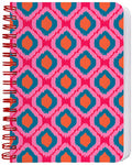 notitieboek A6 karton/papier roze/blauw