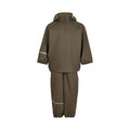 regenpak Basic jongens polyester legergroen maat 100