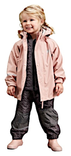 regenpak Basic junior polyester roze 2-delig maat 120