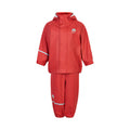 regenpak Basic junior polyester rood 2-delig maat 110