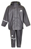 regenpak Basic junior polyester grijs 2-delig maat 110