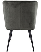 eetkamerstoel Tigo 60,5 x 84 cm fluweel grijs