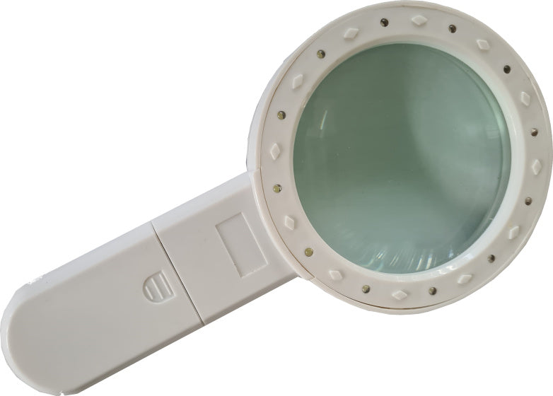 vergrootglas leeshulp 12 leds 30x wit