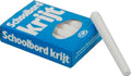 Diverse merken schoolbordkrijt wit (12 stuks)