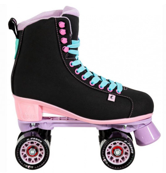 rolschaatsen Melrose dames polyurethaan zwart/roze mt 42