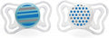 fopspeen Physio Forma junior siliconen blauw/wit 2 stuks