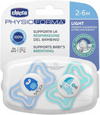 fopspeen Physio Light jongens siliconen blauw 2 stuks