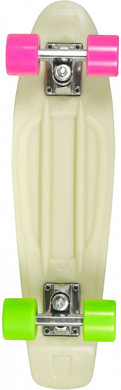 Choke Juicy Susi Glow skateboard 57 cm wit/glow-in-the-dark