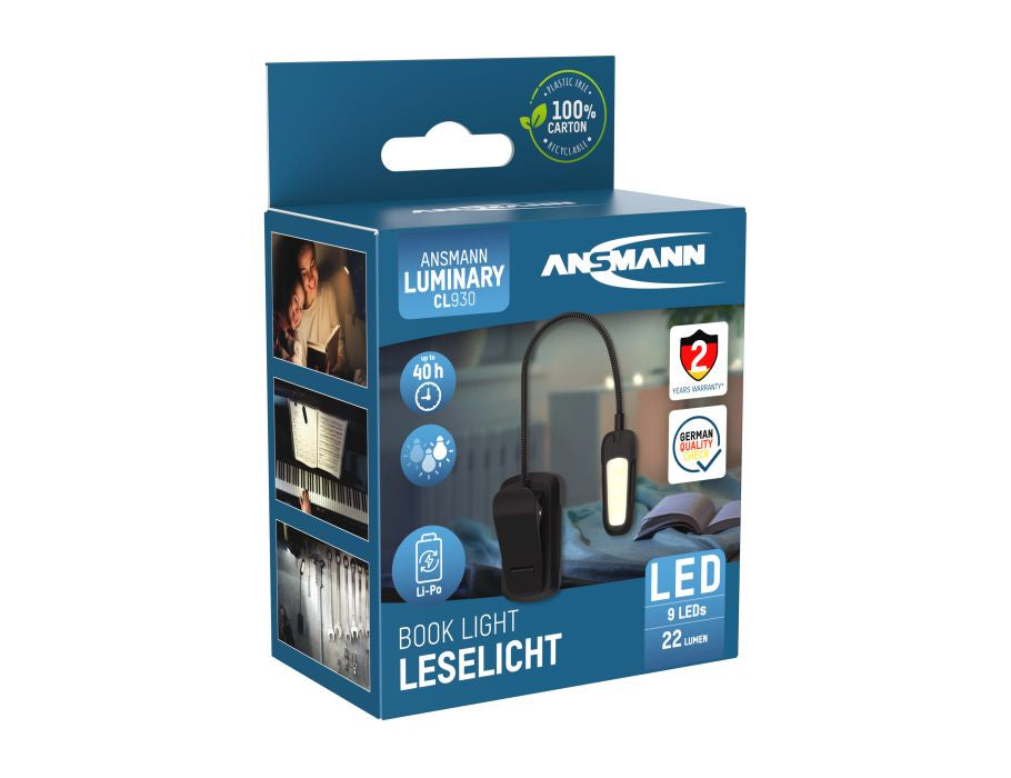 Ansmann universele cliplamp - oplaadbaar