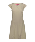jurk dames stretch nylon/elastaan beige maat 3XL