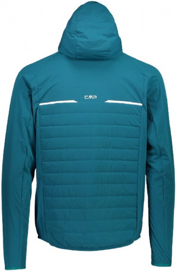 outdoorjas softshell heren nylon/elastaan turquoise maat XL