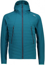 outdoorjas softshell heren nylon/elastaan turquoise maat XL