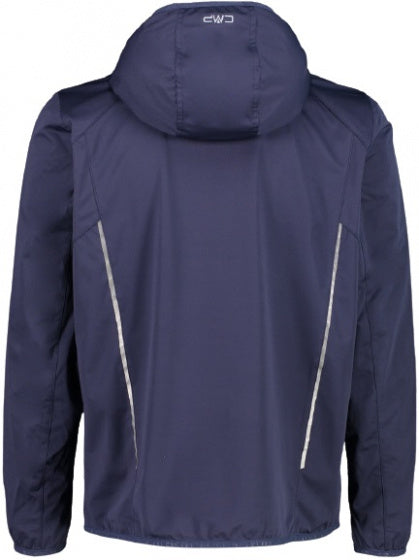 outdoorjas softshell heren polyester navy maat XL