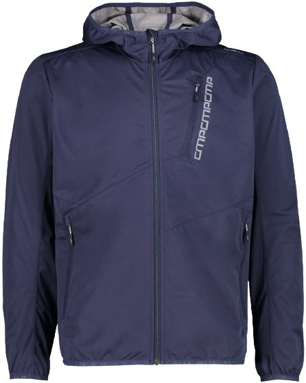 outdoorjas softshell heren polyester navy maat XL