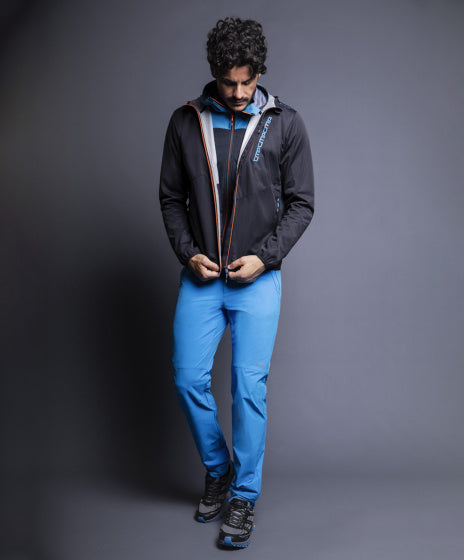 outdoorjas softshell light heren polyester antraciet maat 3XL