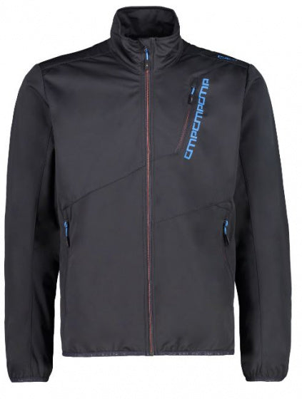 outdoorjas softshell light heren polyester antraciet maat 3XL