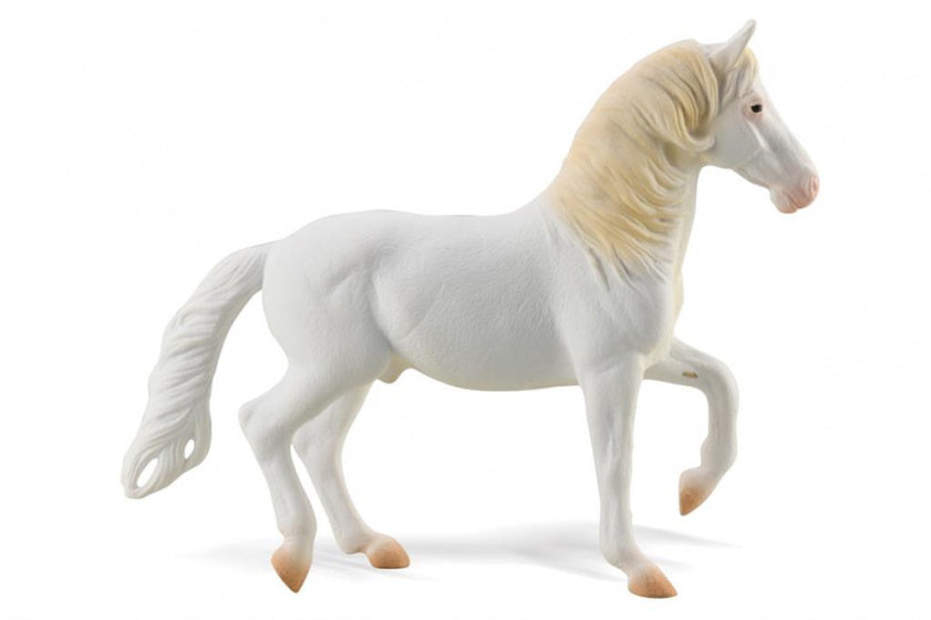 paard Camarillo junior 15,5 cm rubber wit