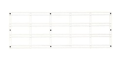 draagrooster Walltech 70,5 x 25 cm staal wit