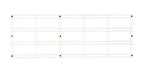 draagrooster Walltech 70,5 x 25 cm staal wit