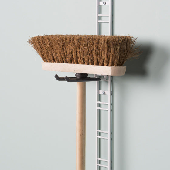 dubbele ophanghaak lang Walltech 16 cm staal wit